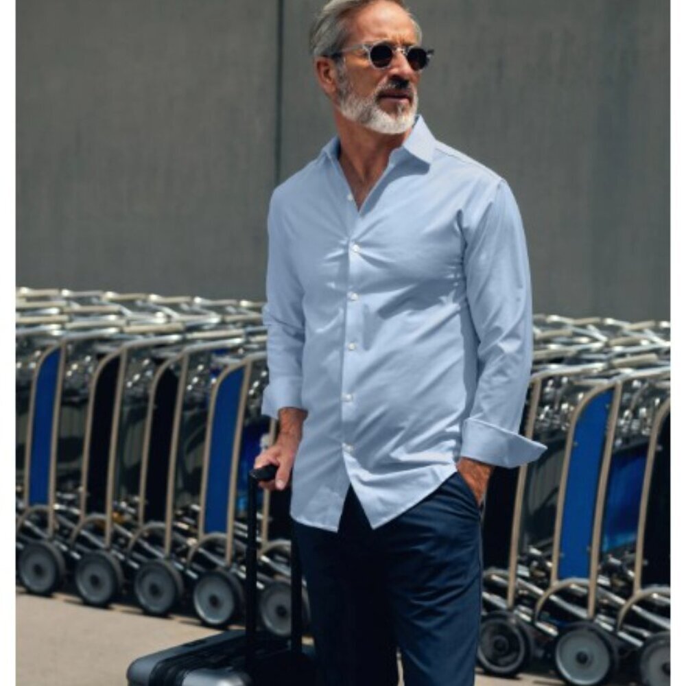 Ministry of Supply Men's AeroZero° Dress Shirt, Medium